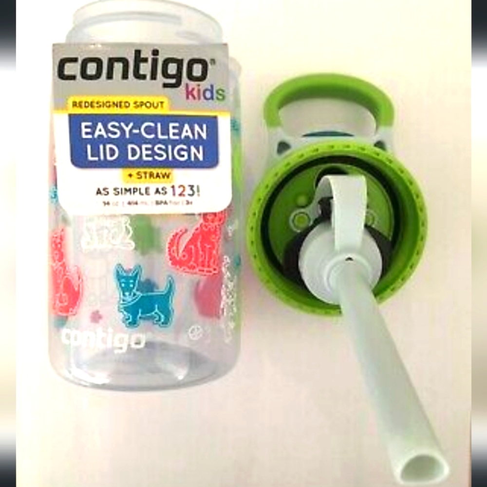 NEW ‼️Contigo Kid's Auto Spout Straw Water Bottle with Easy Clean Lid